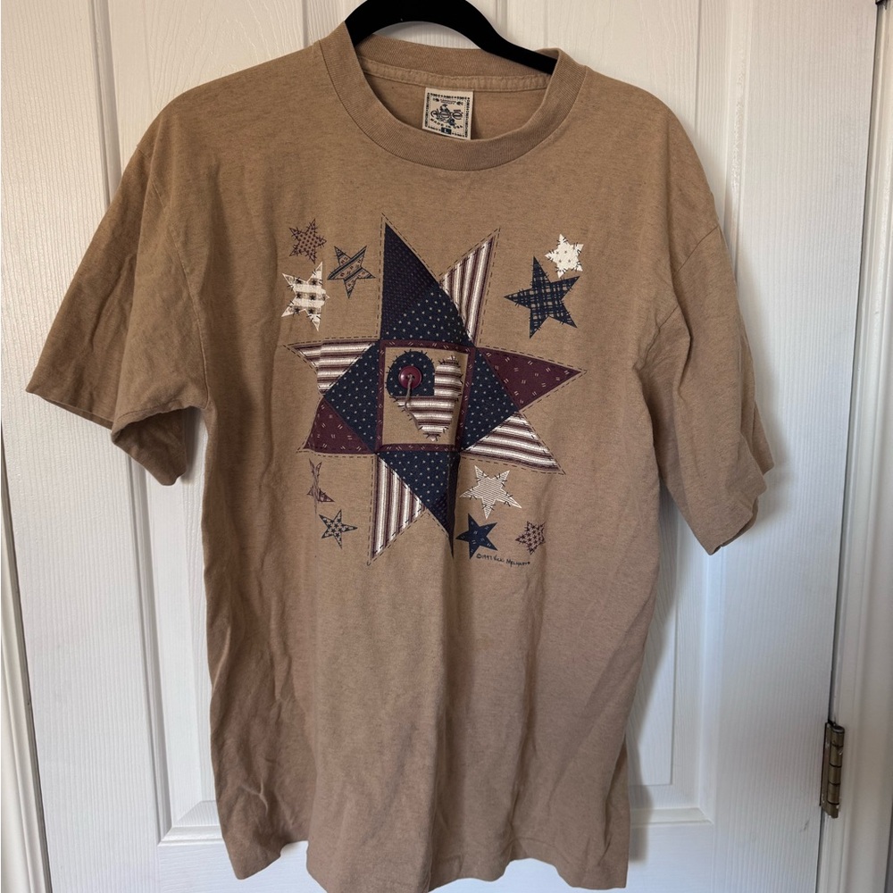 Tan Graphic Men's T-Shirt